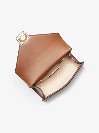 Whitney Medium Schultertasche mit Farbblock-Design und charakteristischem Logo