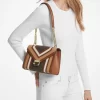 Whitney Medium Schultertasche mit Farbblock-Design und charakteristischem Logo