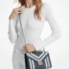 Whitney Medium Schultertasche mit Farbblock-Design und charakteristischem Logo