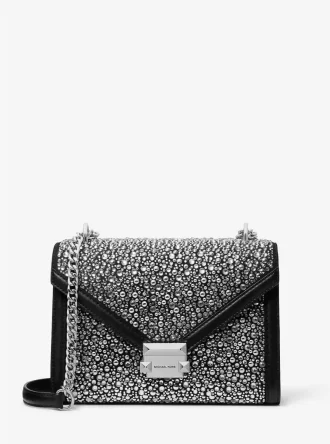 Whitney Medium Schultertasche mit Verzierungen