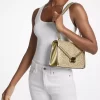Whitney Medium Schultertasche mit Verzierungen in Metallic-Optik