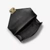 Whitney Schultertasche aus Kalbsfell mit Leopardenmuster und charakteristischem Logo
