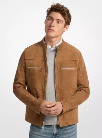 Wildleder-Rennjacke