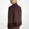 Wildlederjacke mit Fransen