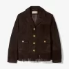 Wildlederjacke mit Fransen