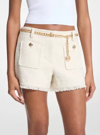 Wimpern-Tweed-Minishorts