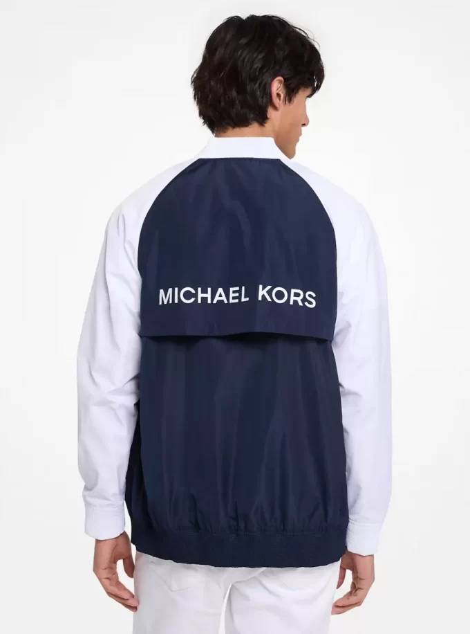 Windbreaker-Jacke mit Logo-Anhänger