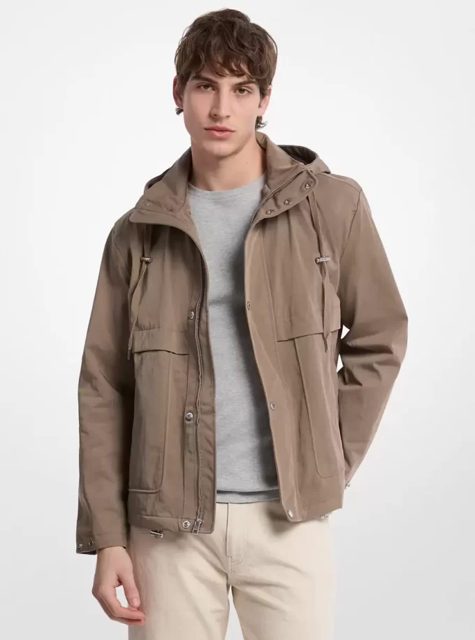 Windjacke aus Nylon-Twill