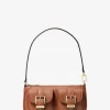 Zoe Kleine Pochette aus genarbtem Leder Zoe Kleine Pochette aus genarbtem Leder