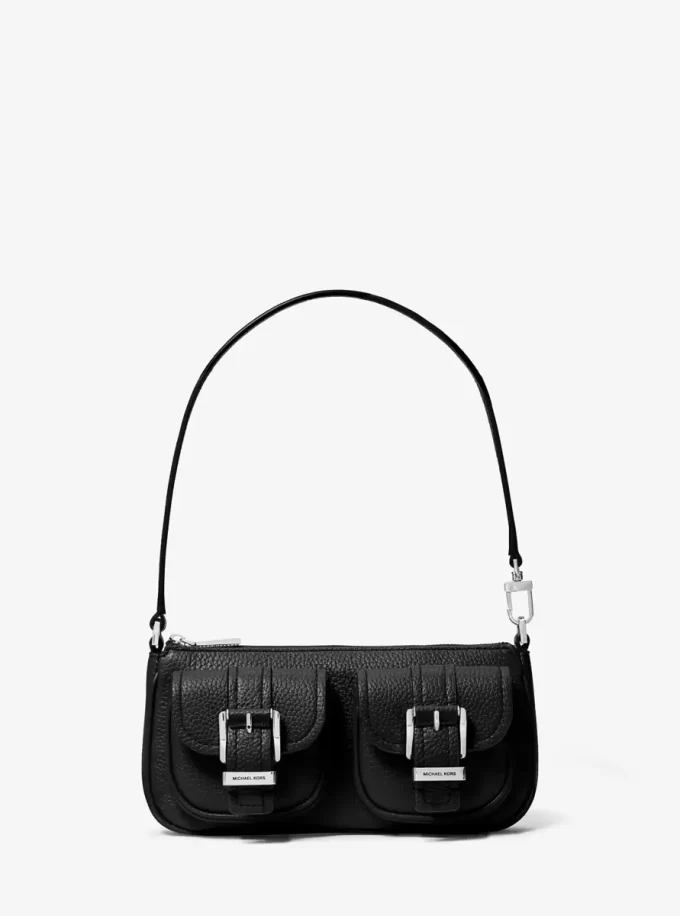 Zoe Kleine Pochette aus genarbtem Leder Zoe Kleine Pochette aus genarbtem Leder