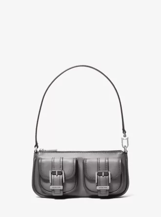 Zoe Kleine Pochette aus poliertem Leder
