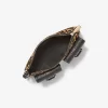 Zoe Small Leopard Print Kalbsfell-Pochette