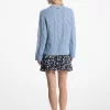 Zopfstrickpullover aus Nylon-Alpaka-Mischgewebe Zopfstrickpullover aus Nylon-Alpaka-Mischgewebe