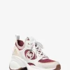 Zuma Color-Block Leder- und Strick-Sneaker