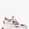 Zuma Color-Block Leder- und Strick-Sneaker