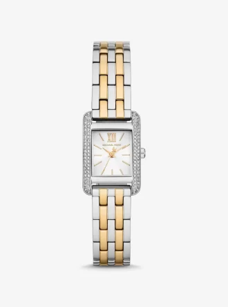 Zweifarbige Mini-Monroe-Pavé-Armbanduhr Zweifarbige Mini-Monroe-Pavé-Armbanduhr